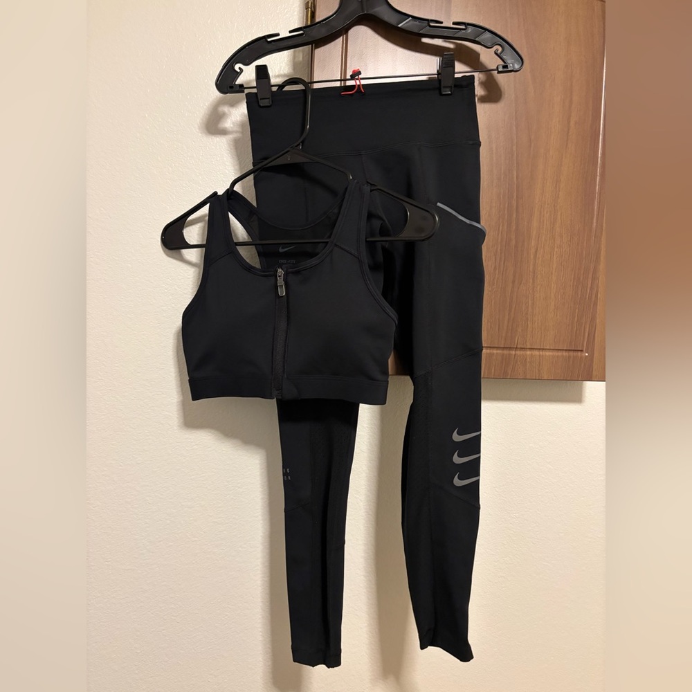 Nike- Athletic Leggings and Sports Bra Set